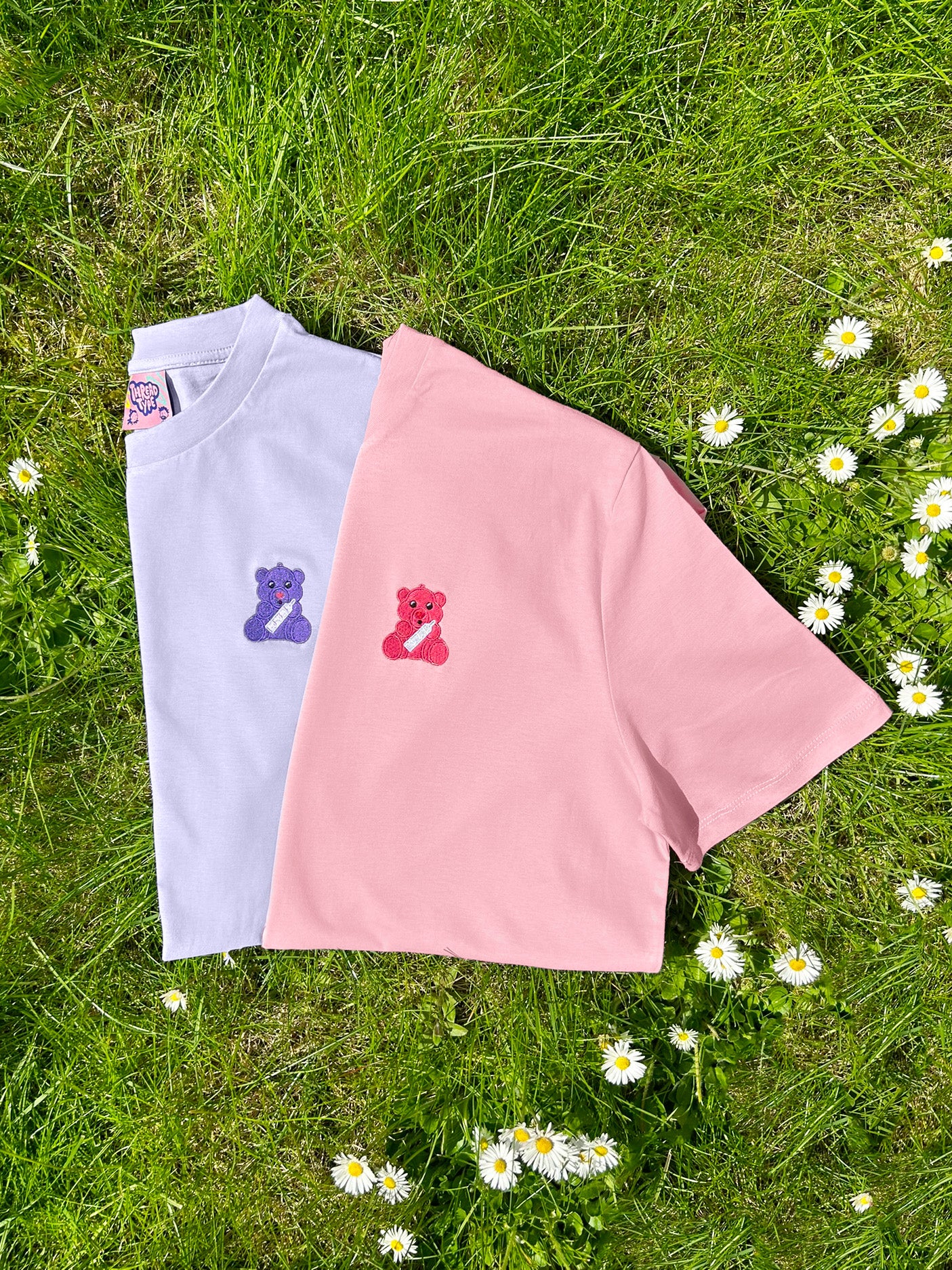 90s Scented Bear Embroidered T-shirt - Image 3