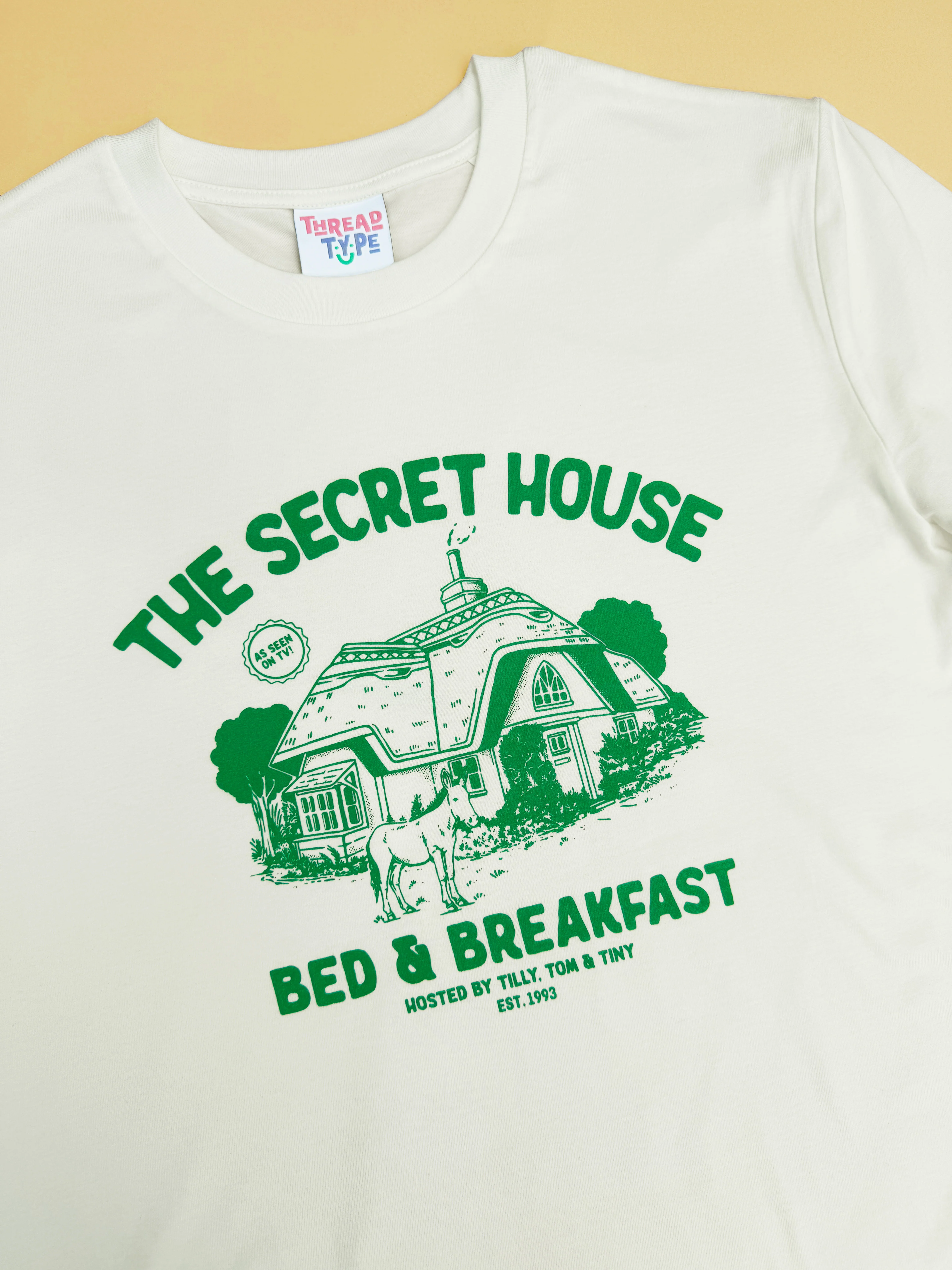 The Secret House Screen Printed T-Shirt - Image 4