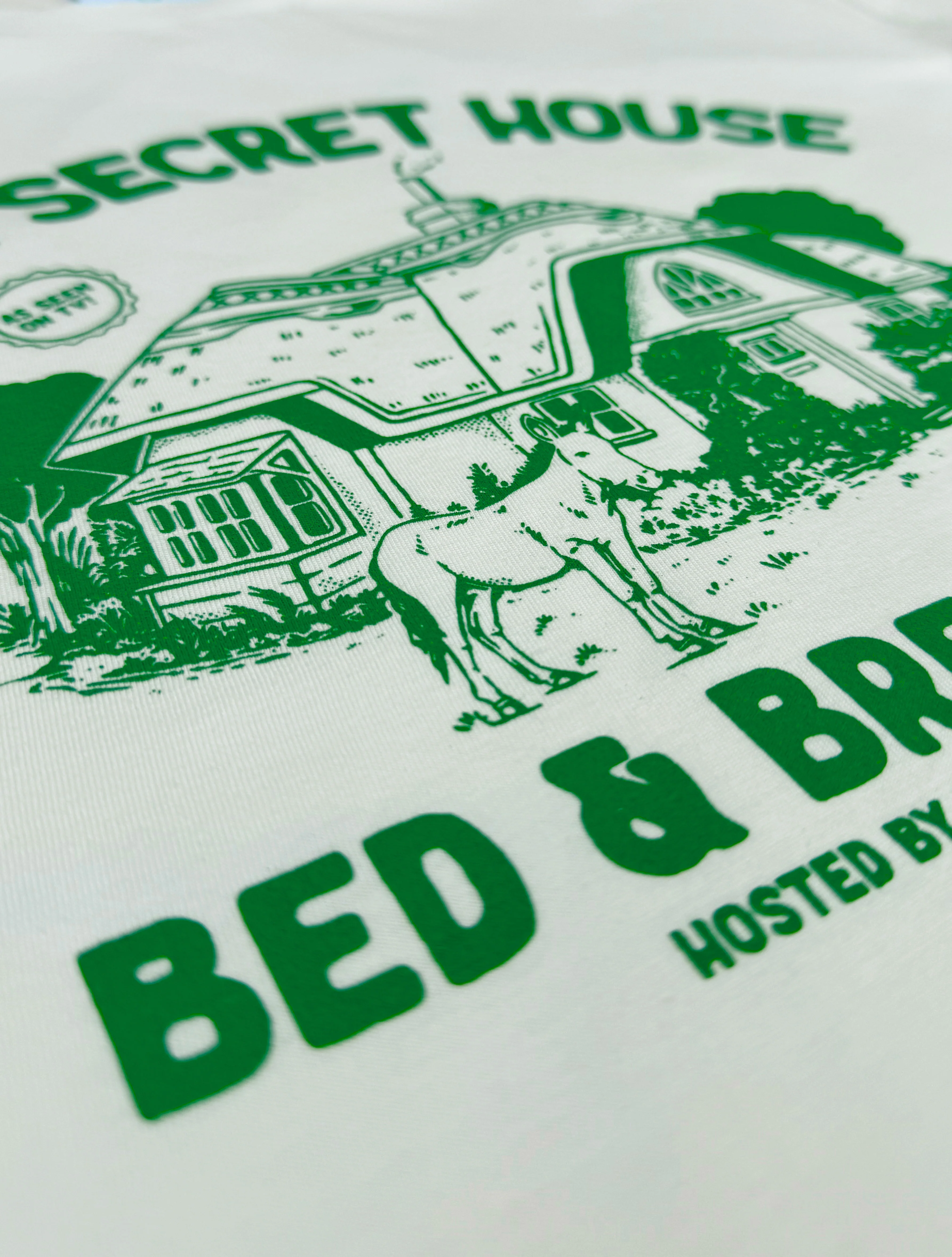 The Secret House Screen Printed T-Shirt - Image 5