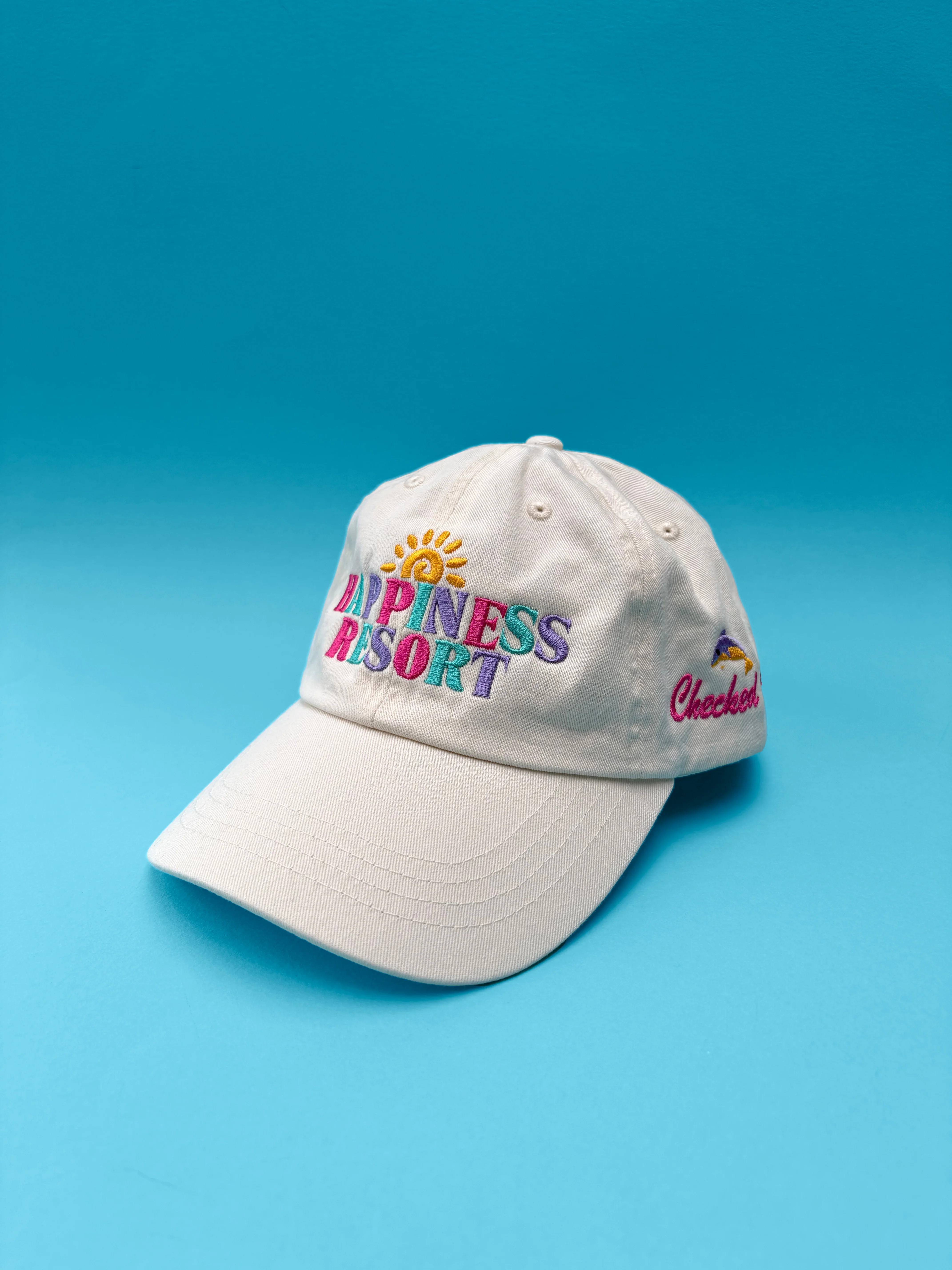 Happiness Resort Embroidered Cap - Image 3