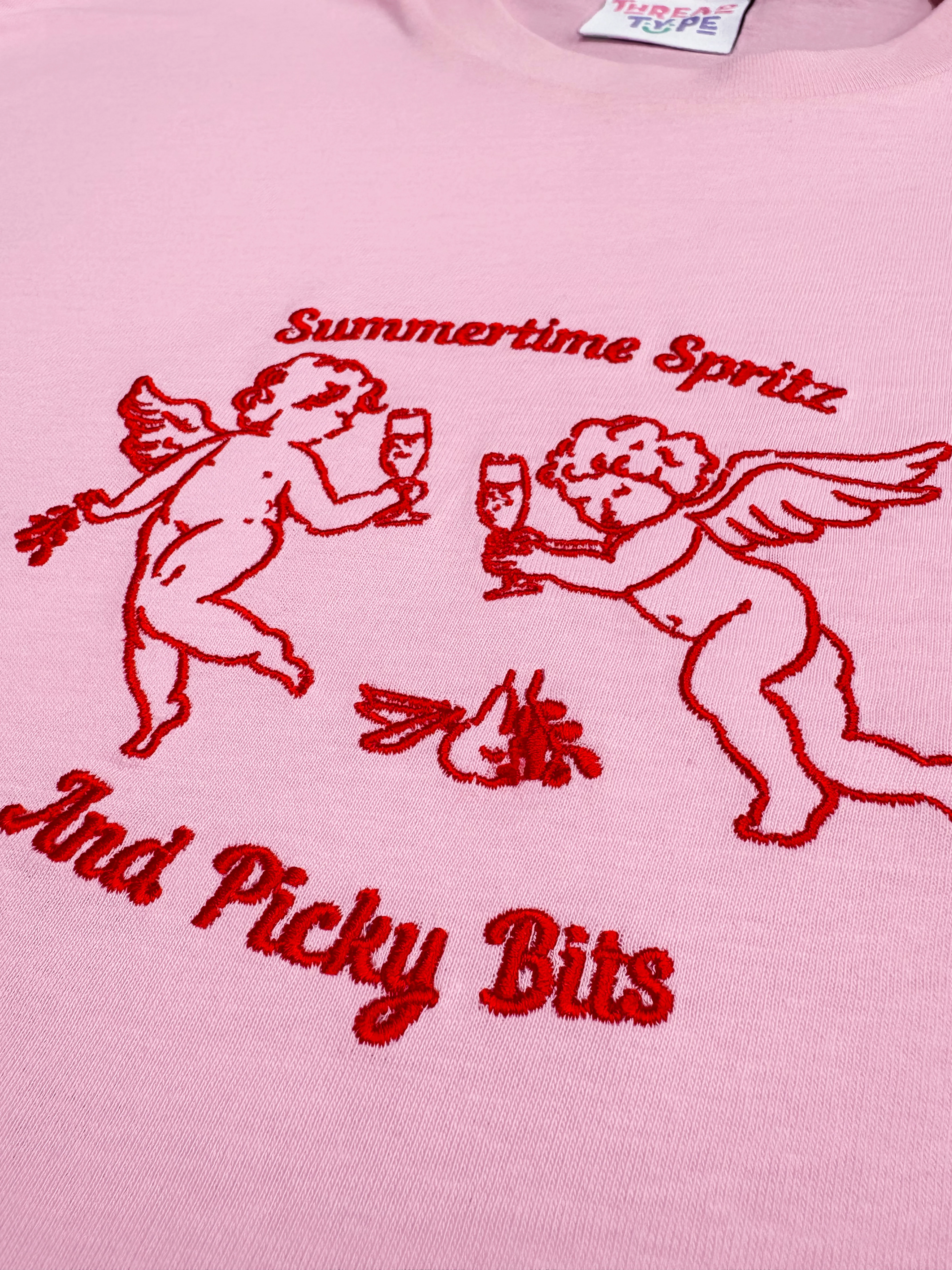 Summertime Spritz and Picky Bits Embroidered T-Shirt - Image 3
