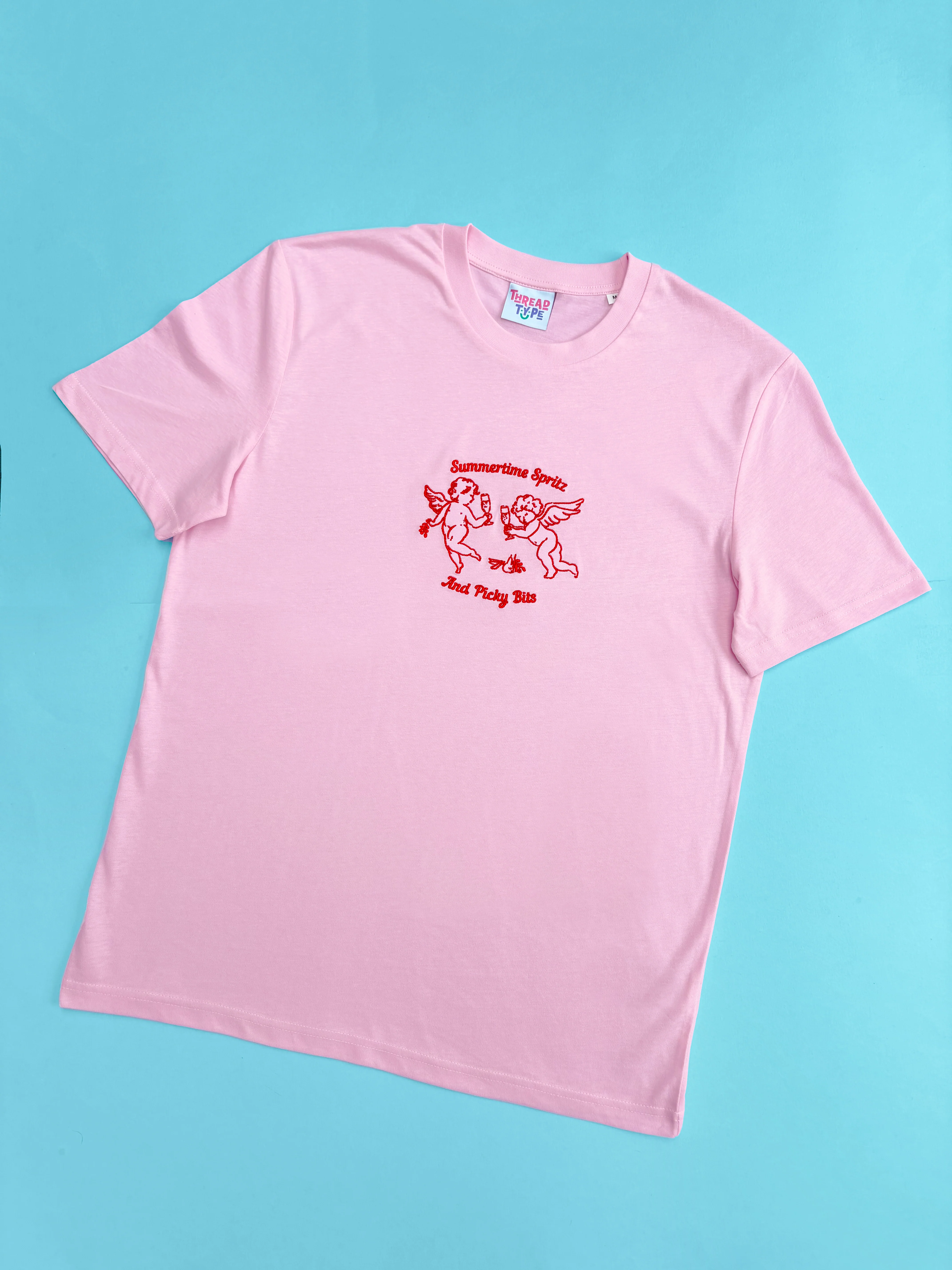 Summertime Spritz and Picky Bits Embroidered T-Shirt - Image 4
