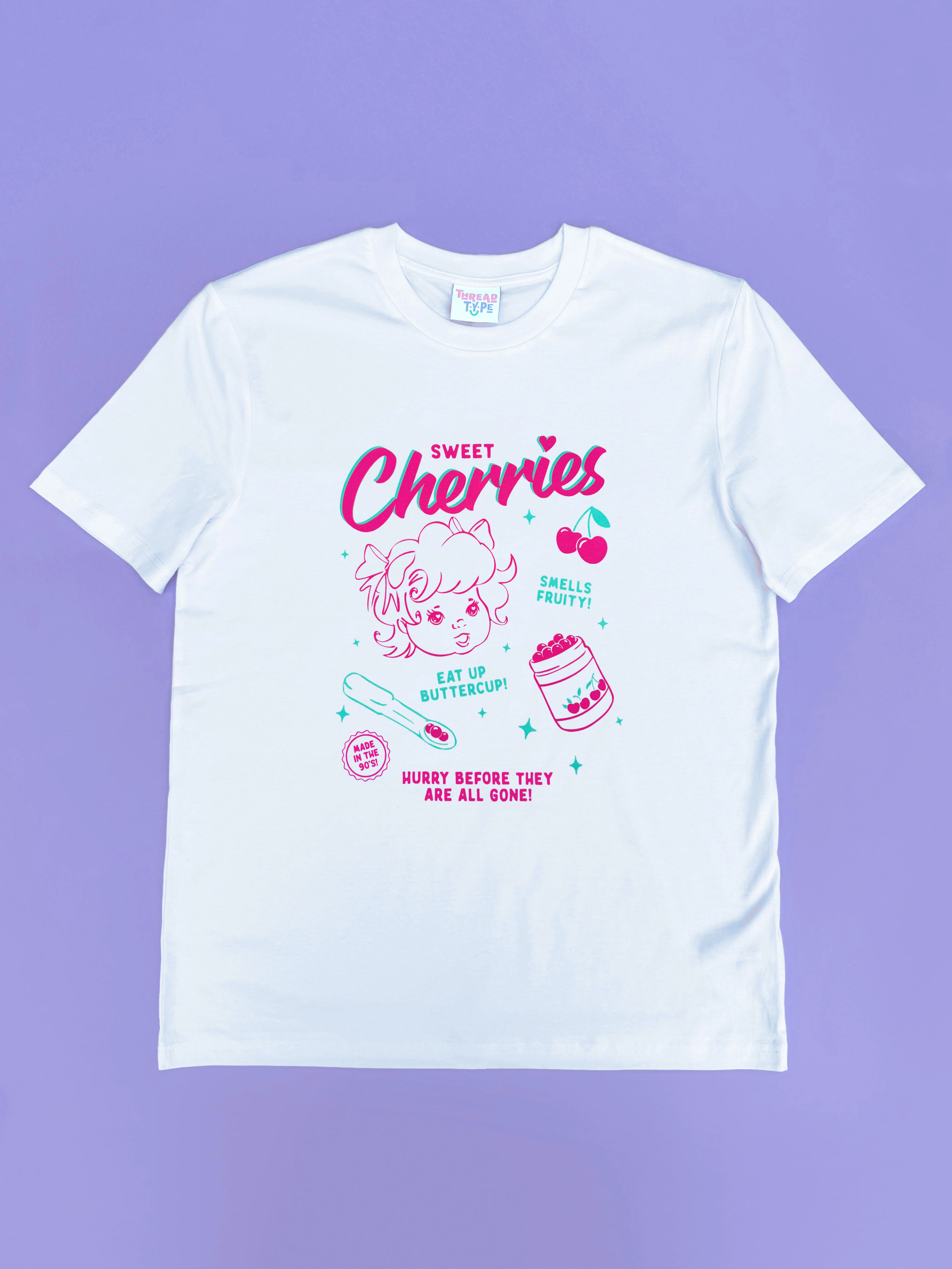 Sweet Cherries Screen Printed T-shirt - Image 3
