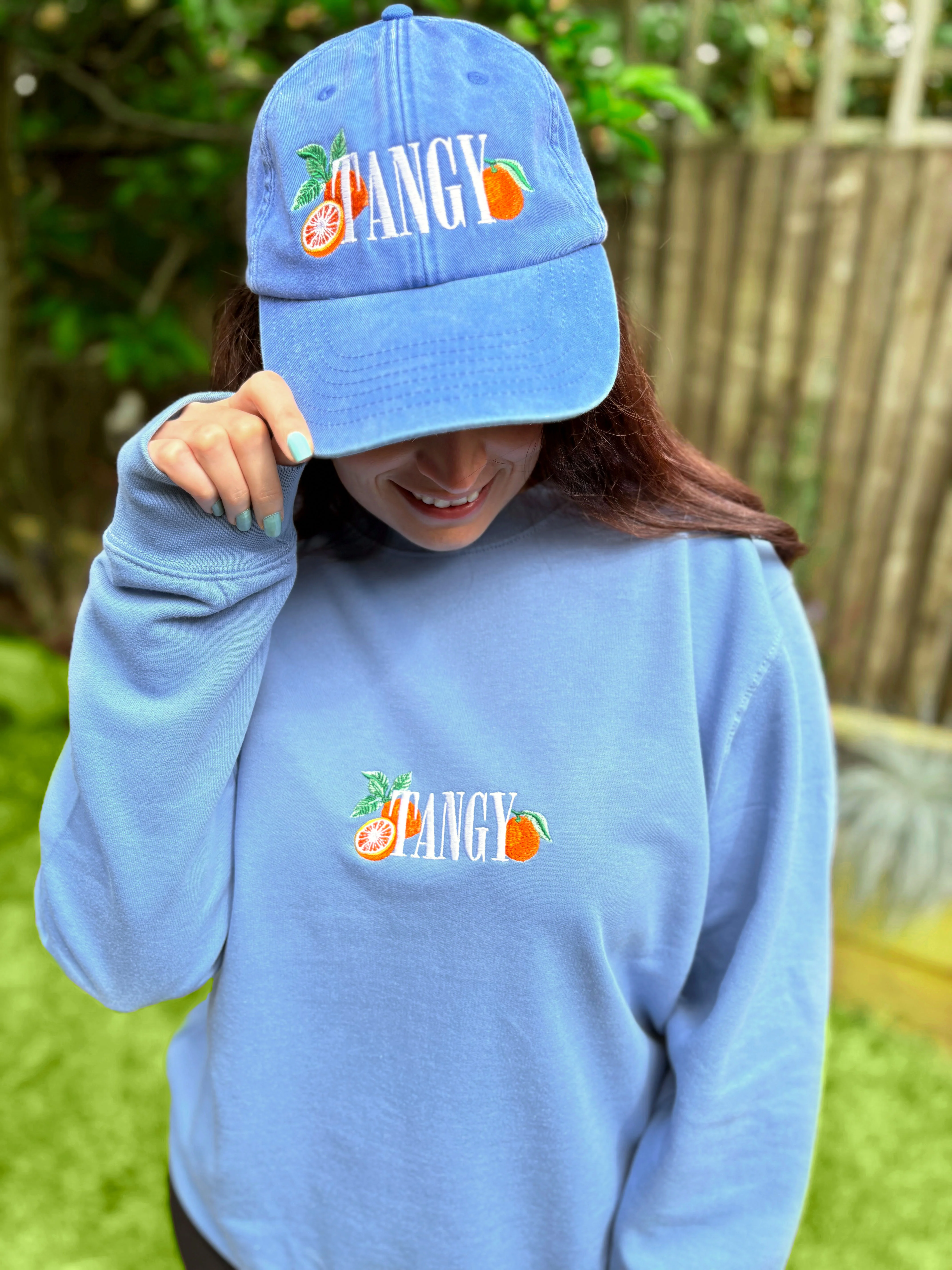 Tangy Oranges Embroidered Sweatshirt - Image 3