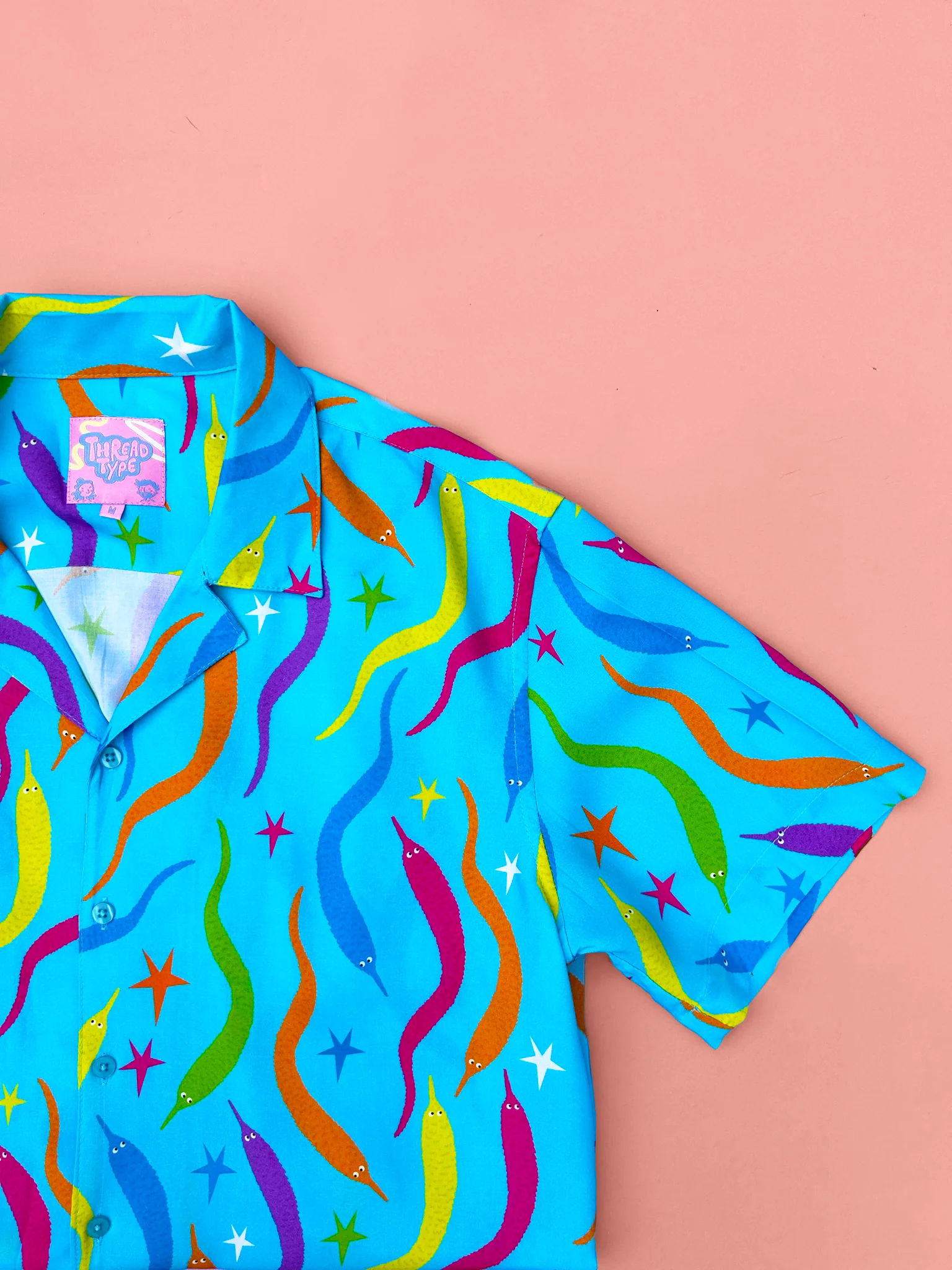 Wiggly Unisex Hawaiian Shirt - Image 7